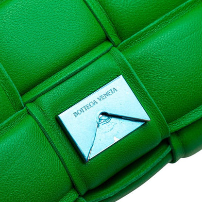 Bottega Veneta Maxi Intrecciato Cassette Green Leather Women's Bottega Veneta