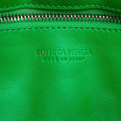Bottega Veneta Maxi Intrecciato Cassette Green Leather Women's Bottega Veneta