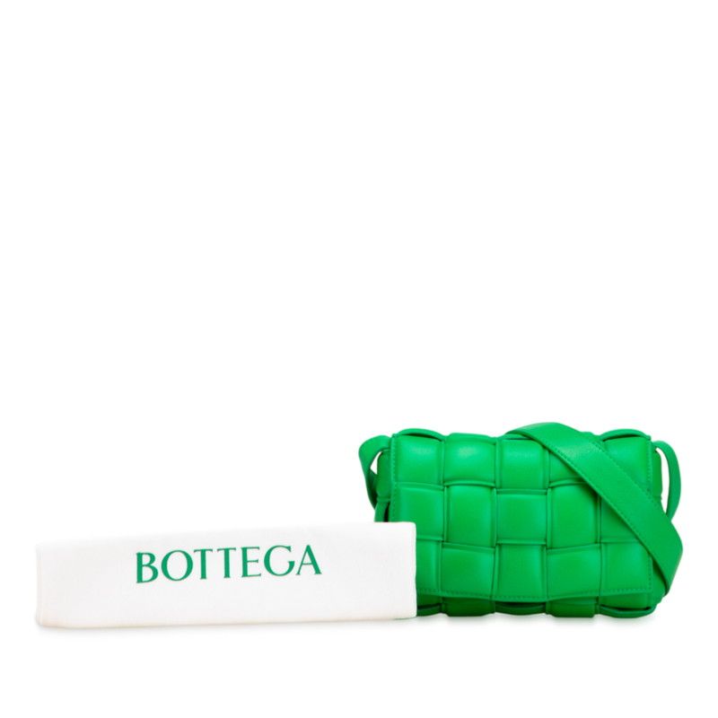 Bottega Veneta Maxi Intrecciato Cassette Green Leather Women's Bottega Veneta