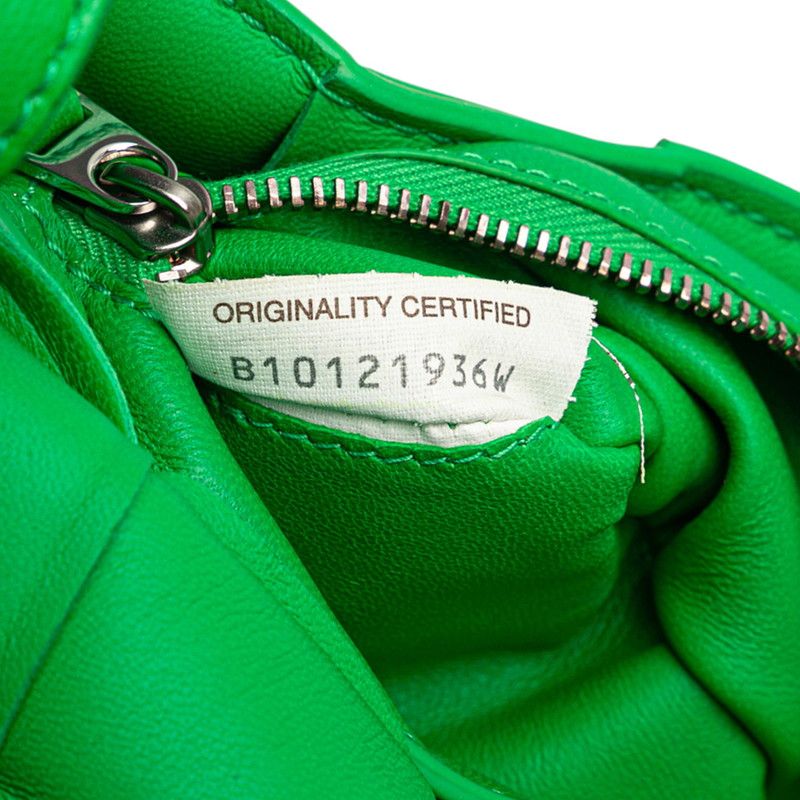 Bottega Veneta Maxi Intrecciato Cassette Green Leather Women's Bottega Veneta