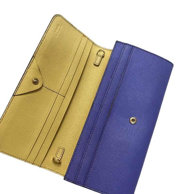 Fendi Wallet Cles Jons 8m0365 Purple Chain Wallet Leather