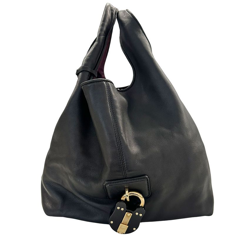 Loewe Bag Women's Brand Karie GM Handbag Leather Black Fashionable Clingy