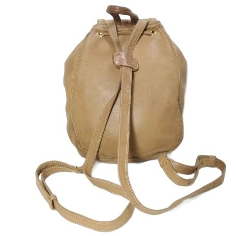 Loewe Anagram Lambskin Backpack Sac Bag Beige X