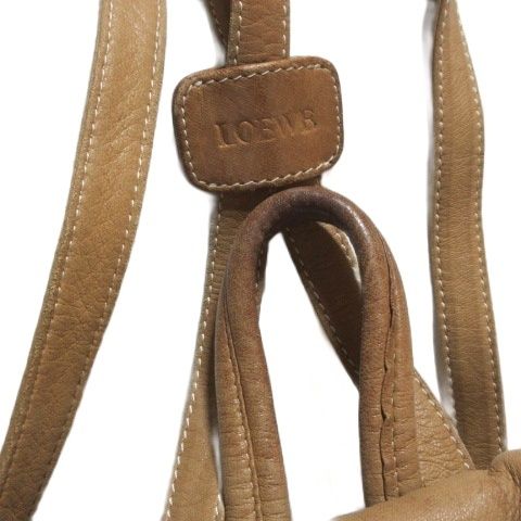 Loewe Anagram Lambskin Backpack Sac Bag Beige X