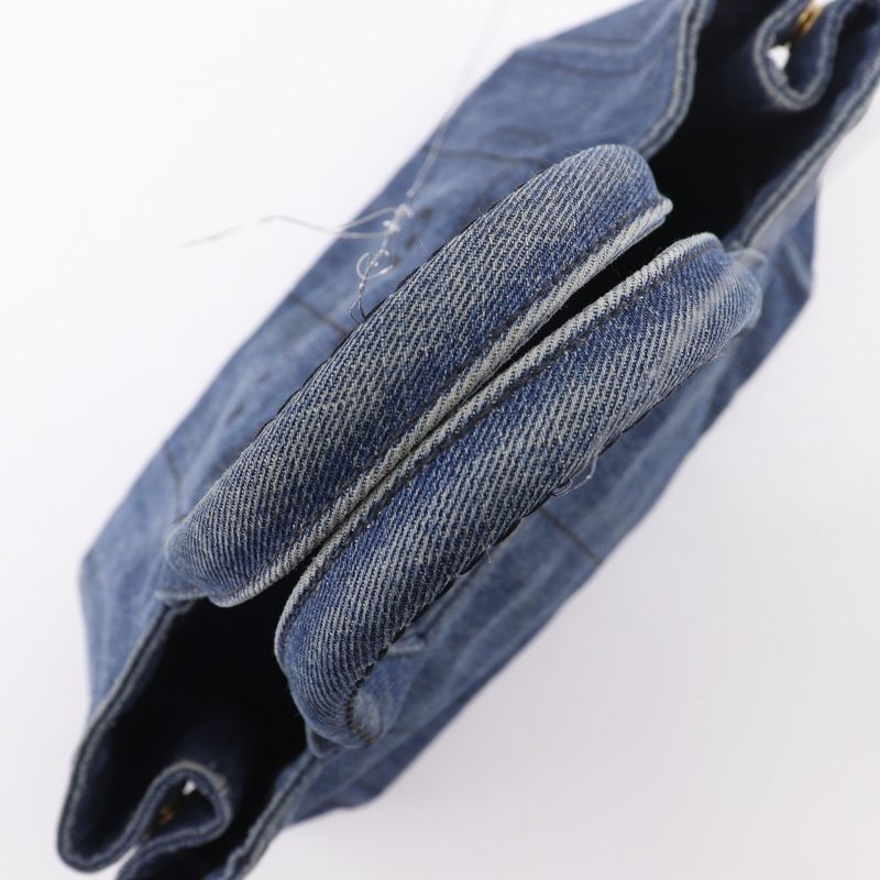 Prada Canapa Tote Bag 1bg439 Denim Blue Ladies Handbag