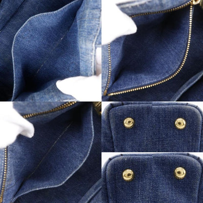 Prada Canapa Tote Bag 1bg439 Denim Blue Ladies Handbag
