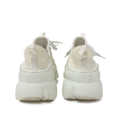 Christian Dior D-connect Sneakers Shoes Rubber Fabric Leather White Logo