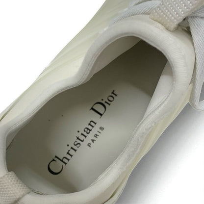Christian Dior D-connect Sneakers Shoes Rubber Fabric Leather White Logo