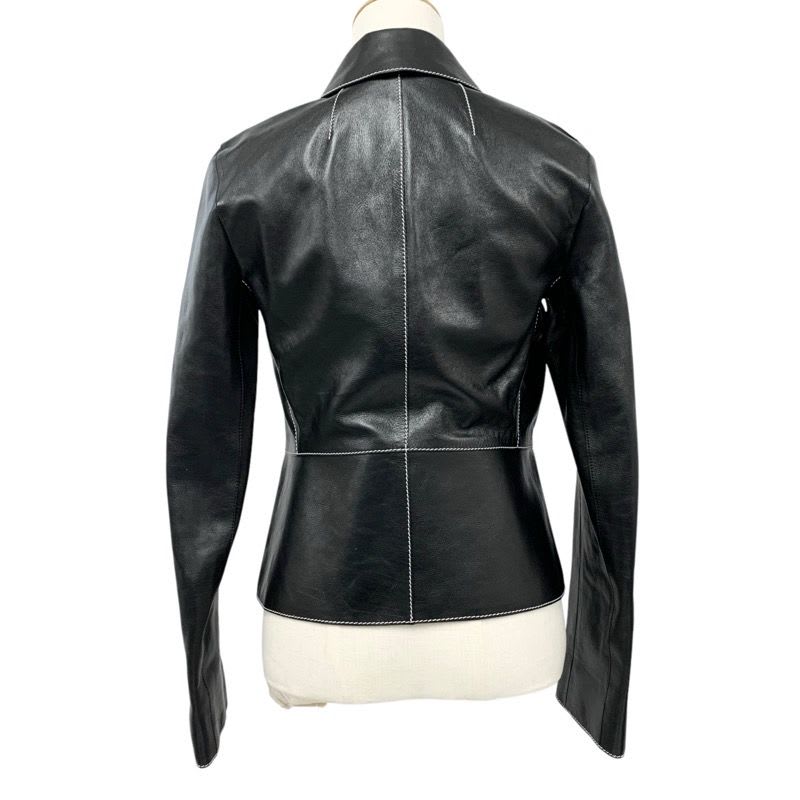 Hermes Outerwear Black Jacket Blouson Leather