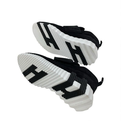 Hermes H Sneakers Shoes Suede Black Velcro