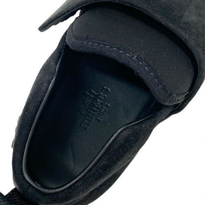 Hermes H Sneakers Shoes Suede Black Velcro