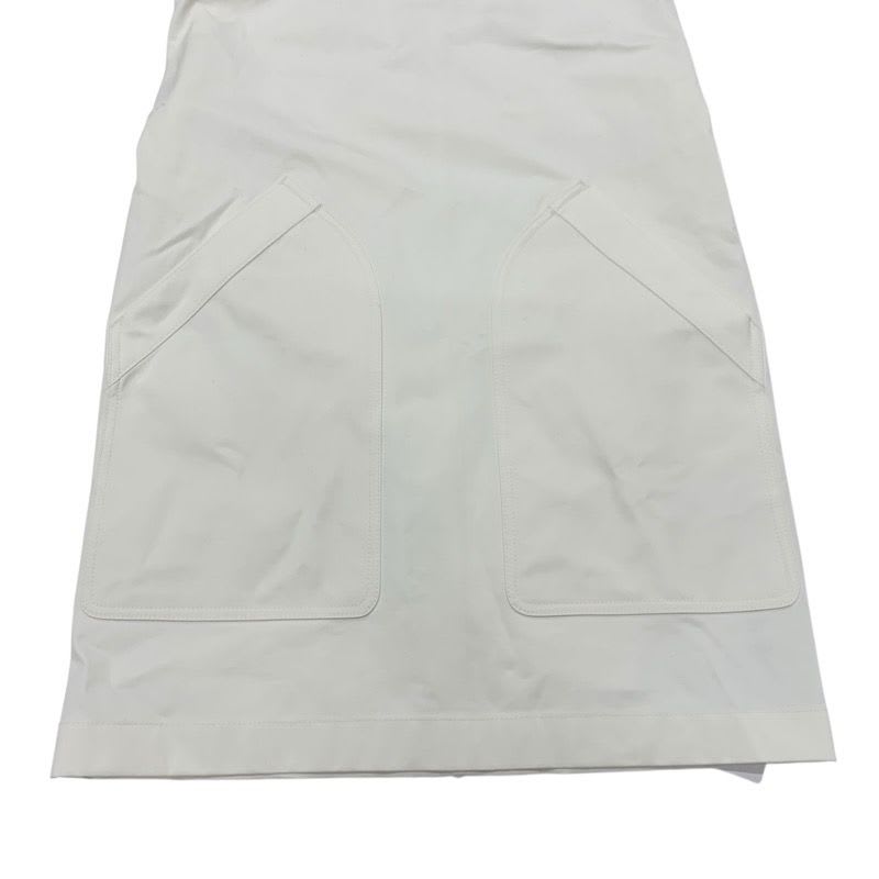 Hermes Dress Cotton White Shirt With Zipper Belt