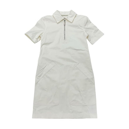 Hermes Dress Cotton White Shirt With Zipper Belt