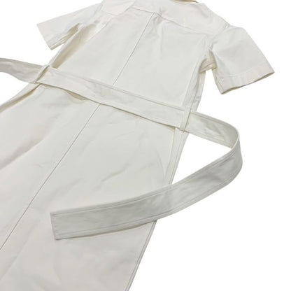 Hermes Dress Cotton White Shirt With Zipper Belt
