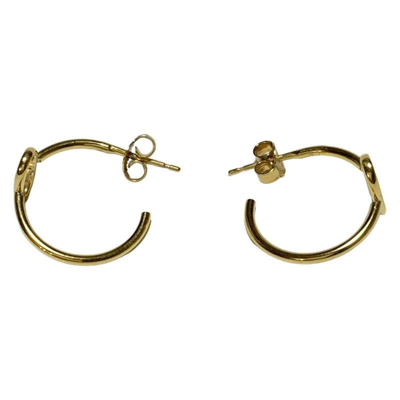 Celine Earrings - Gold Mayon Triomphe Hoops