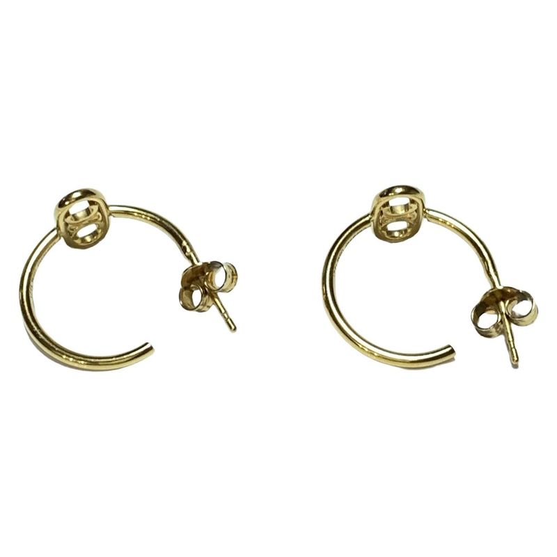 Celine Earrings - Gold Mayon Triomphe Hoops