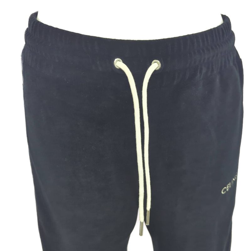 Celine Velvet Track Pants Jersey Pants 2z722748q.38aw 155 70a Black S