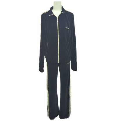 Celine Velvet Track Pants Jersey Pants 2z722748q.38aw 155 70a Black S