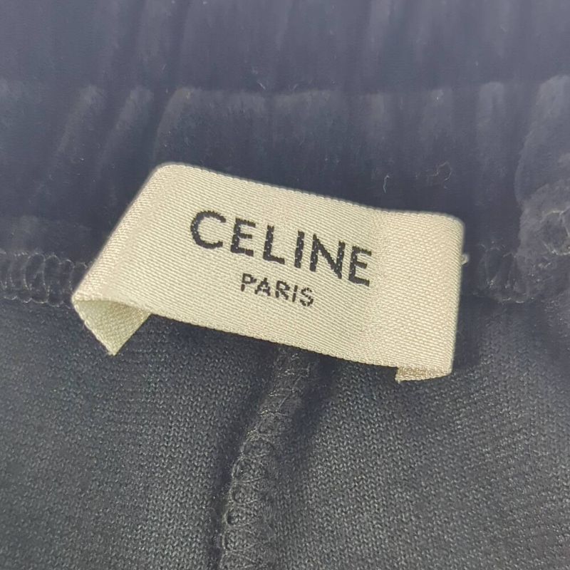Celine Velvet Track Pants Jersey Pants 2z722748q.38aw 155 70a Black S