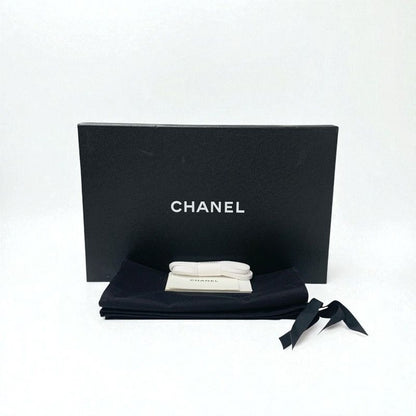 Chanel Sneakers Shoes Knit White Black White Logo Here Mark