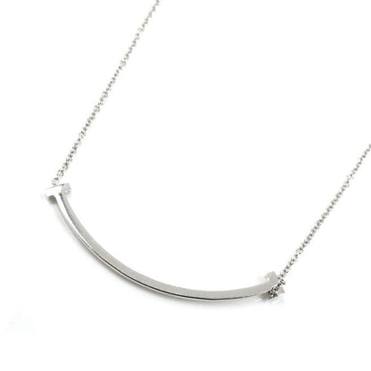 Tiffany & Co 18k White Gold White Gold T-Smile Diamond Small Necklace 63058793