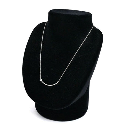Tiffany & Co 18k White Gold White Gold T-Smile Diamond Small Necklace 63058793