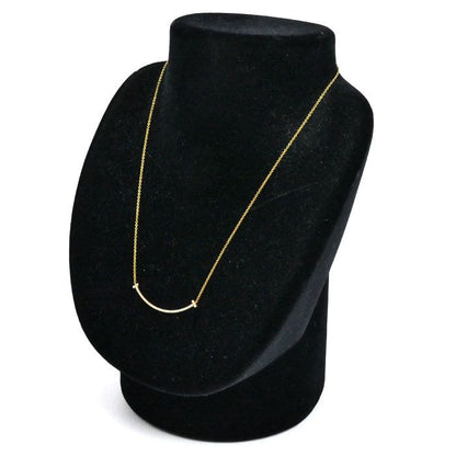 Tiffany & Co 18k Yellow Gold Yellow Gold T-Smile Diamond Small Necklace