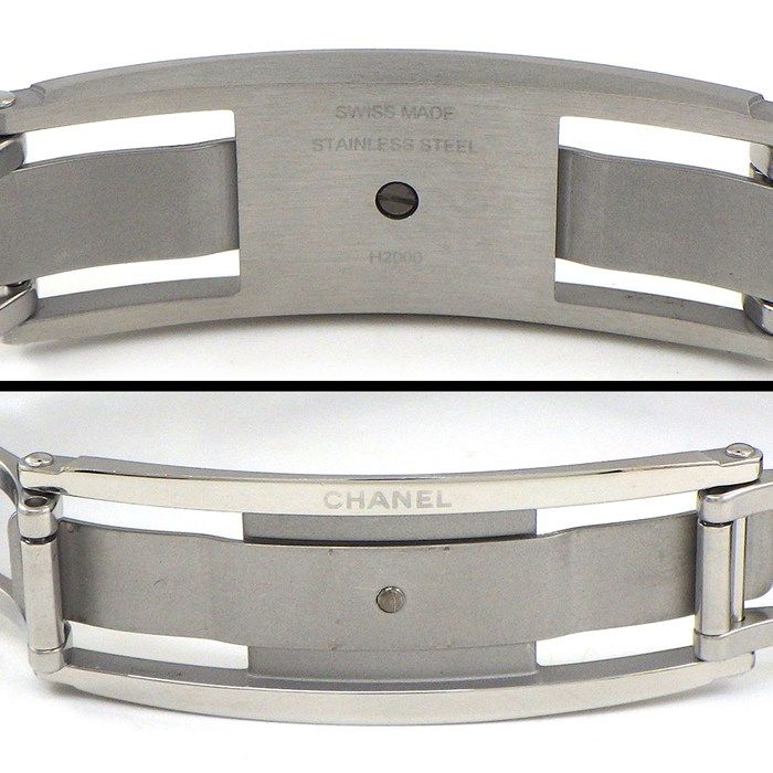 Chanel Watch J12 H3108 Diamond Bezel 8 Points Diamond Index Black Dial Date