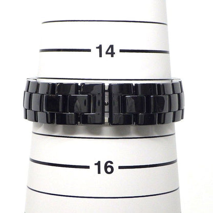 Chanel Watch J12 H3108 Diamond Bezel 8 Points Diamond Index Black Dial Date