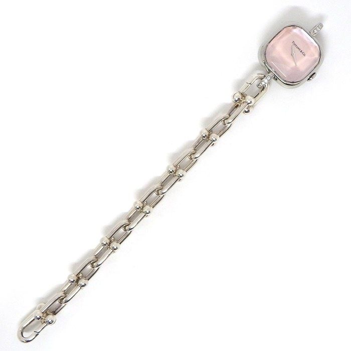 Tiffany & Co Tiffany & Co Watch Hardware Watch 74849814 Diamond Lug Square Pink
