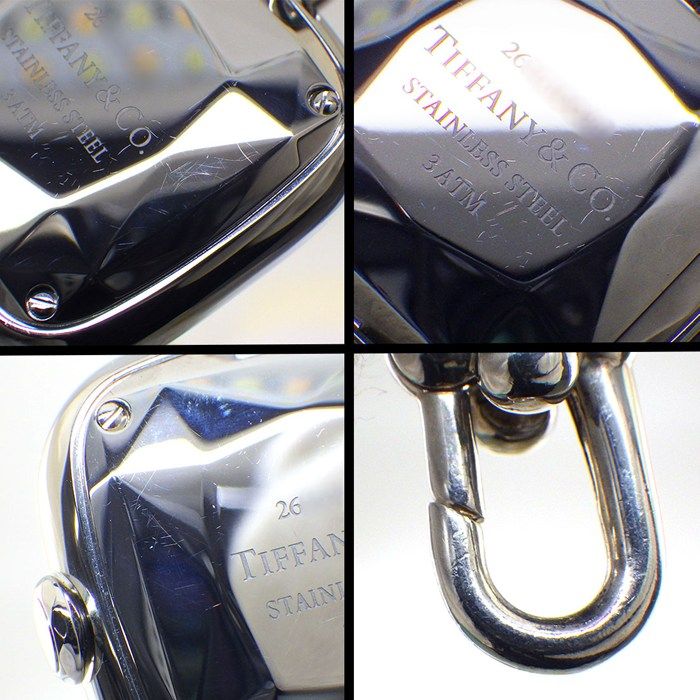 Tiffany & Co Tiffany & Co Watch Hardware Watch 74849814 Diamond Lug Square Pink