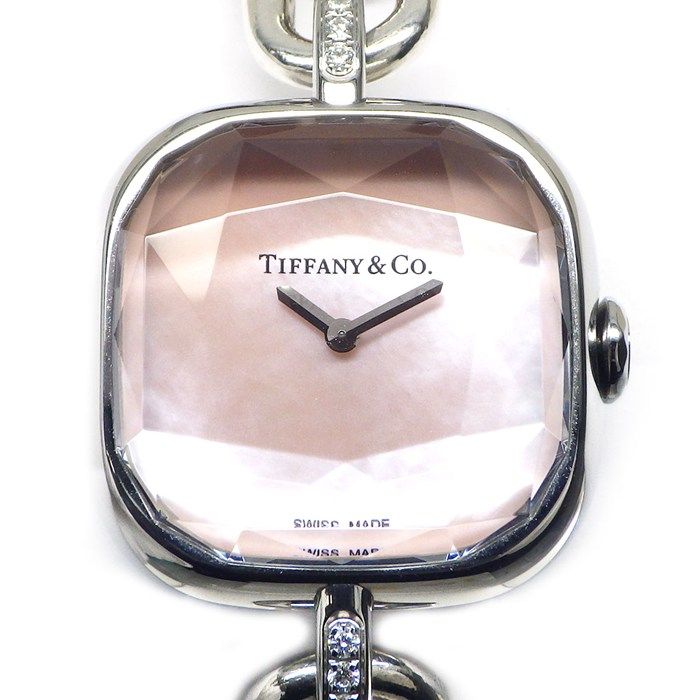 Tiffany & Co Tiffany & Co Watch Hardware Watch 74849814 Diamond Lug Square Pink