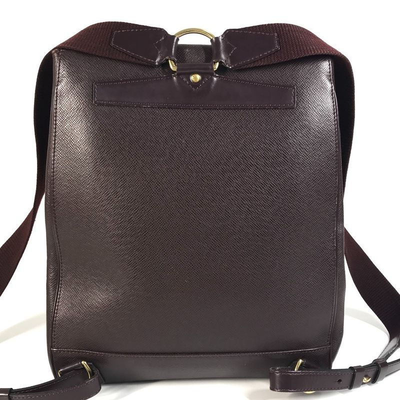 Louis Vuitton Backpack Sac Cassia M30176 Taiga Leather Acajou Wine Red