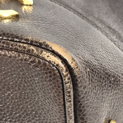 Chanel Shoulder Bag CC Coco Logo Caviar Skin Blue