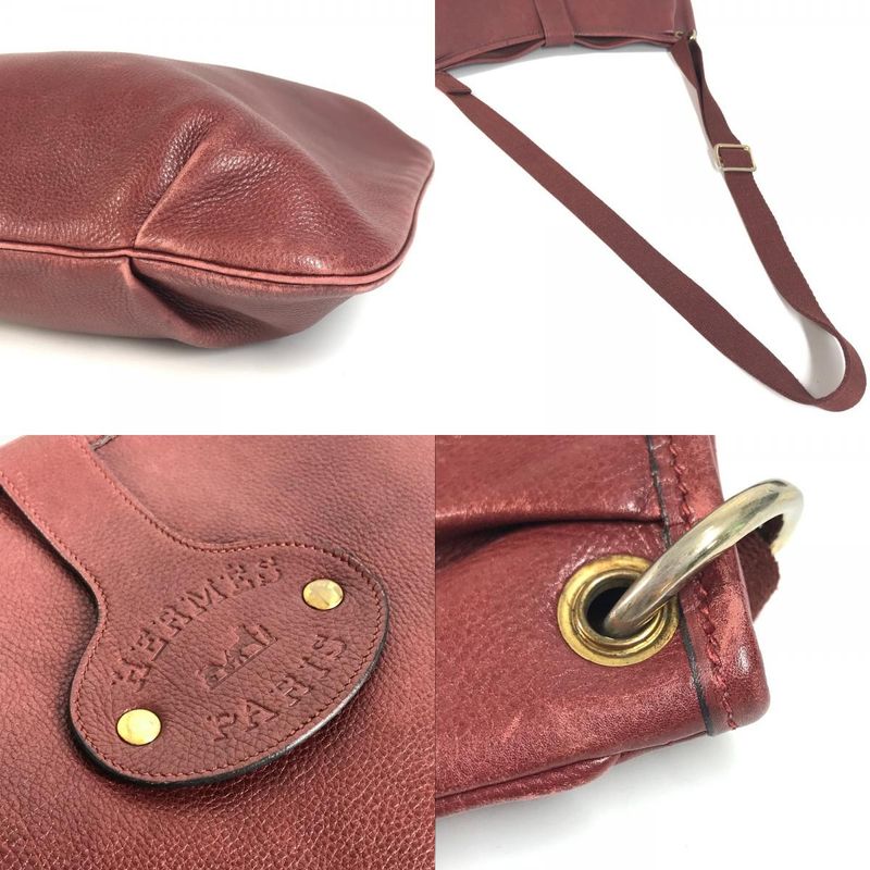 Hermes Shoulder Bag Rodeo Leather Red