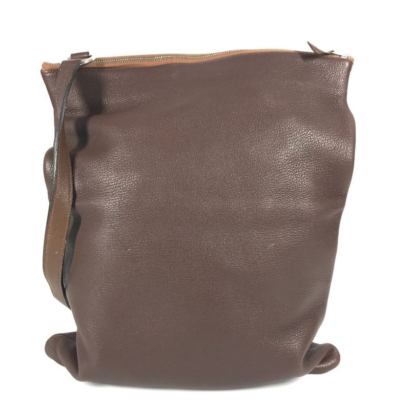 Hermes Shoulder Bag Okaw Leather Brown