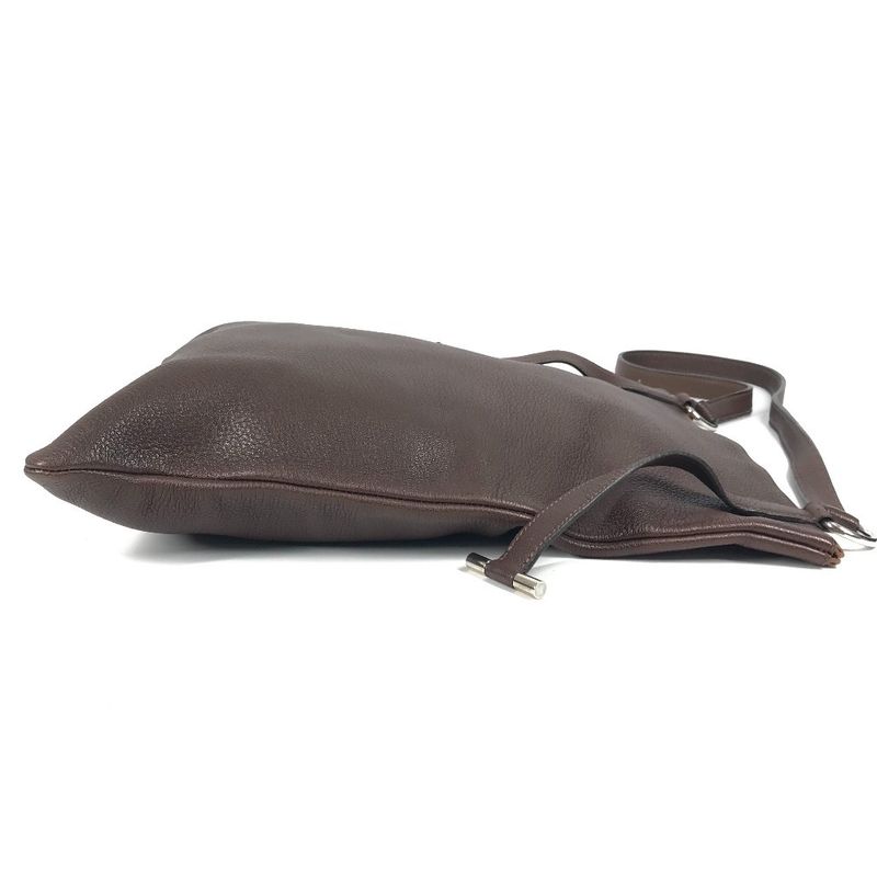 Hermes Shoulder Bag Okaw Leather Brown