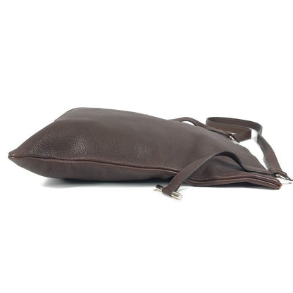 Hermes Shoulder Bag Okaw Leather Brown