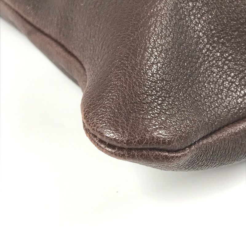 Hermes Shoulder Bag Okaw Leather Brown