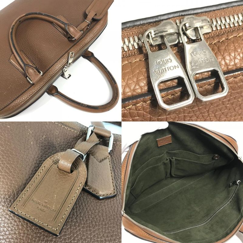 Louis Vuitton Handbag Briefcase PM M53489 Taurillon Leather Brown
