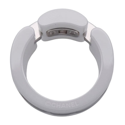 Chanel Ring Ladies Brand Ring White Ceramic 750wg Ultra White #51 Approx 11