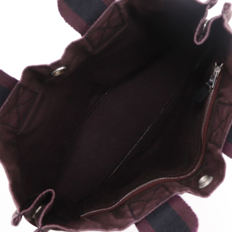 Hermes Fourre Tout PM Cotton Black Red Unisex Handbag