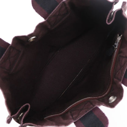 Hermes Fourre Tout PM Cotton Black Red Unisex Handbag