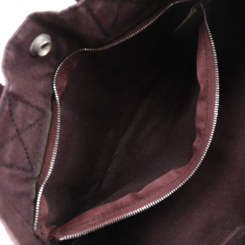 Hermes Fourre Tout PM Cotton Black Red Unisex Handbag