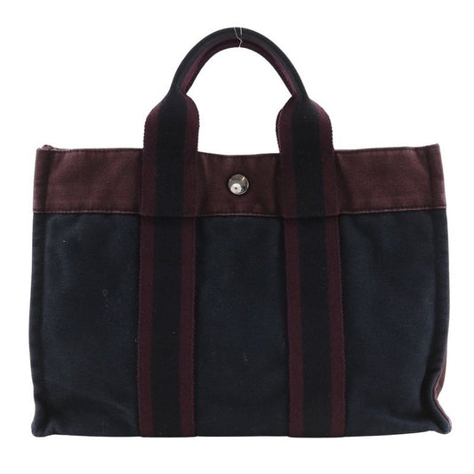 Hermes Fourre Tout PM Cotton Black Red Unisex Handbag