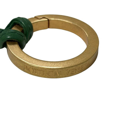 Bottega Veneta Key Holder (charm ) - Green and Yellow Corn Leather