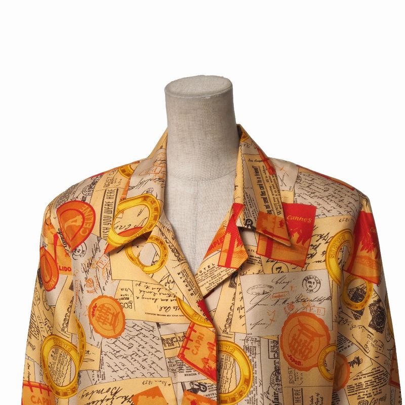 Celine Vintage Blouse Size 42 Old Celine Long Sleeve Shirt Made in France