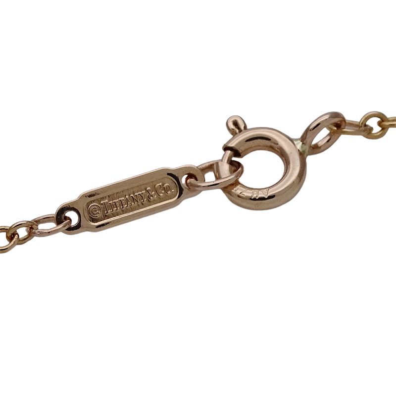 Tiffany & Co Tiffany & Co Bracelet Ladies Brand 750pg 3p Diamond Atlas Bar Pink