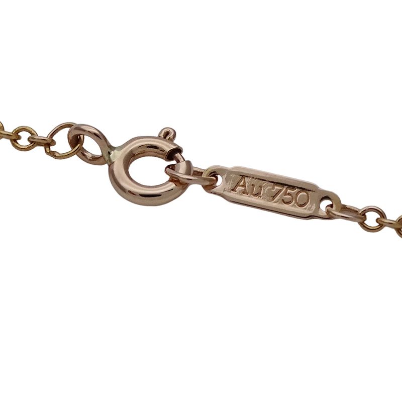 Tiffany & Co Tiffany & Co Bracelet Ladies Brand 750pg 3p Diamond Atlas Bar Pink