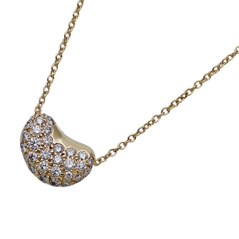 Tiffany & Co Tiffany & Co Necklace Ladies Brand 750yg Diamond Elsa Peretti Bean